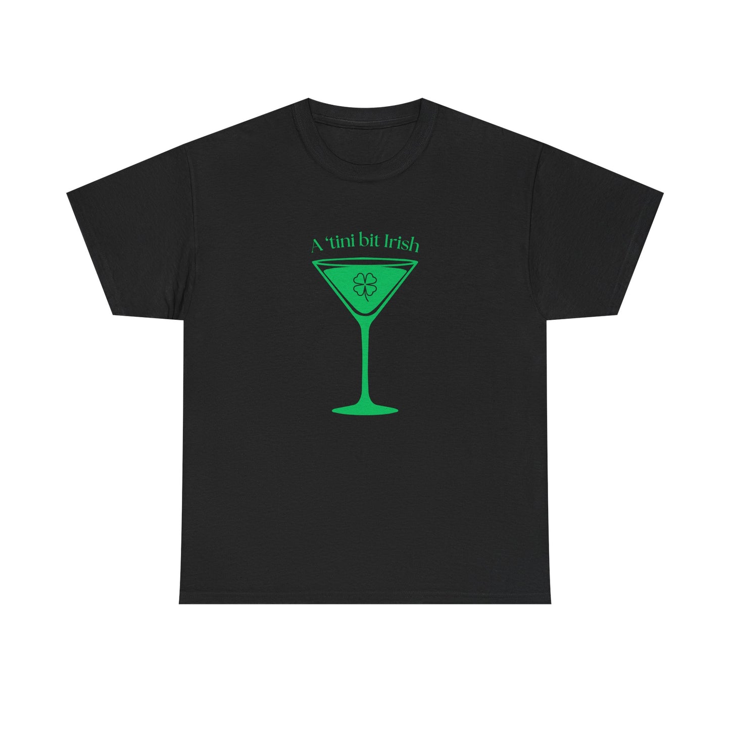 St. Patrick's Day Martini Tee — Irish Green Cocktail Graphic Shirt