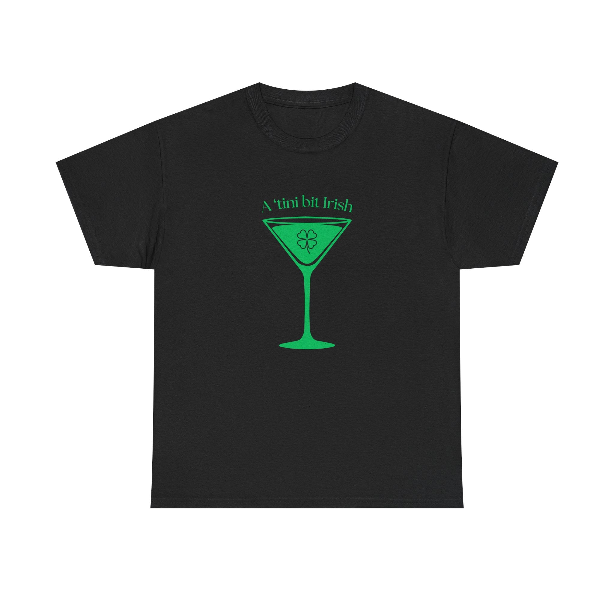 St. Patrick's Day Martini Tee — Irish Green Cocktail Graphic Shirt