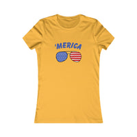 'Merica Women's Favorite Tee | Patriotic Shirt, 4th of July Top, Summer Graphic Tee, Independence Day Gift, Casual Wear