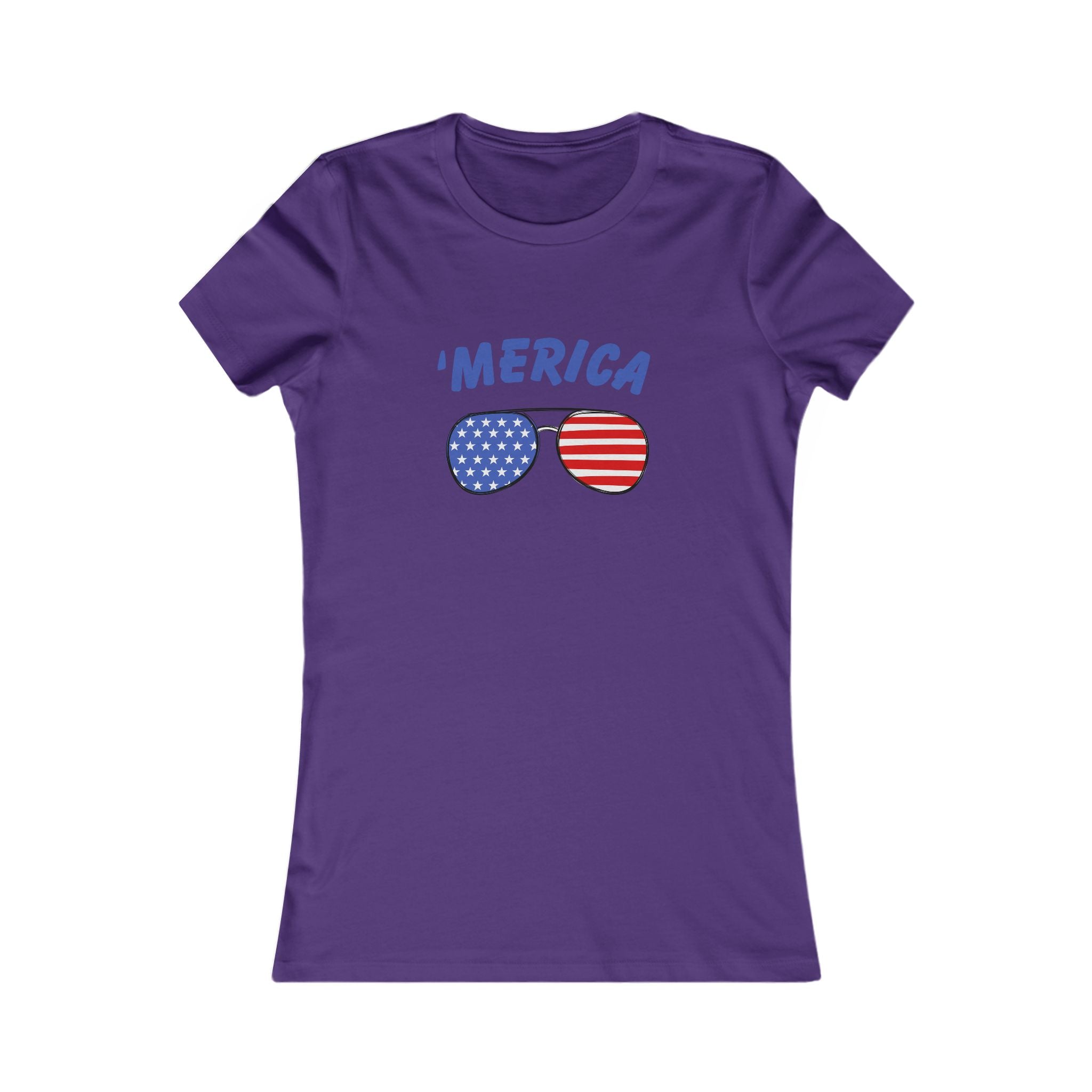 'Merica Women's Favorite Tee | Patriotic Shirt, 4th of July Top, Summer Graphic Tee, Independence Day Gift, Casual Wear