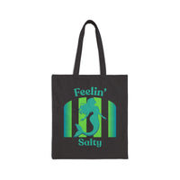 Feelin' Salty Mermaid Tote Bag — Beachy Canvas Shopping Tote