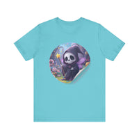 Boppity Boo Cute Grim Reaper Tee, Soft Unisex Jersey T-Shirt, Fun Halloween Shirt, Goth Aesthetic Apparel