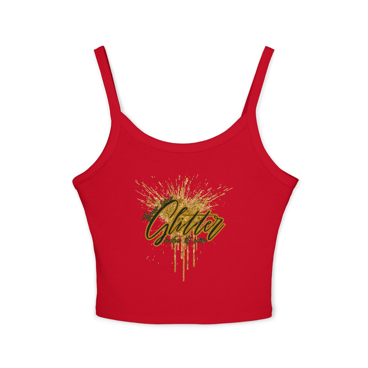 Sparkling Glitter Women's Tank Top, Summer Vibes, Casual Wear, Party Outfit, Gift Idea, Festival Fashion