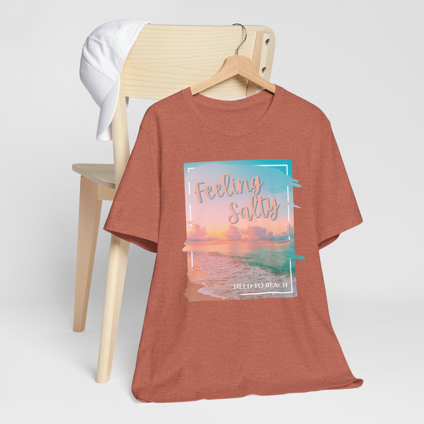 Feeling Salty Unisex T-Shirt, Beach Vibe Tee, Summer Casual Wear, Vacation Gift, Ocean Lover Apparel