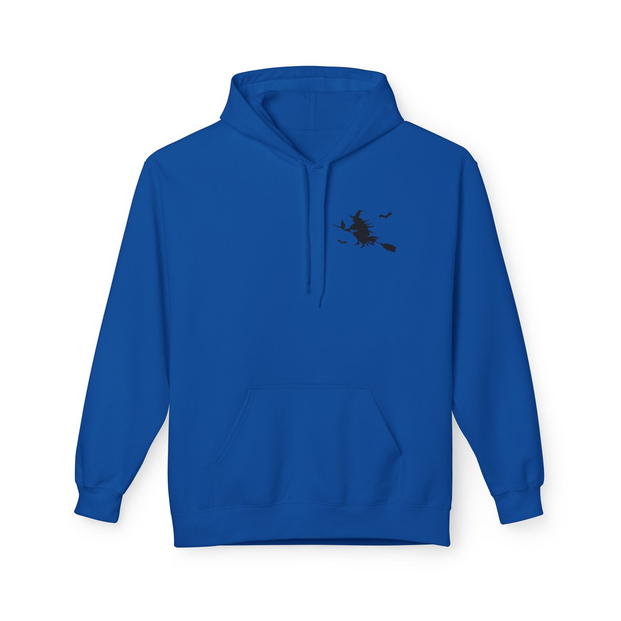 Let's Ride Witches Witchy Broomstick Hoodie, Unisex Midweight Fleece Sweatshirt, Halloween Apparel, Cozy Witch Costume,  Spooky Season