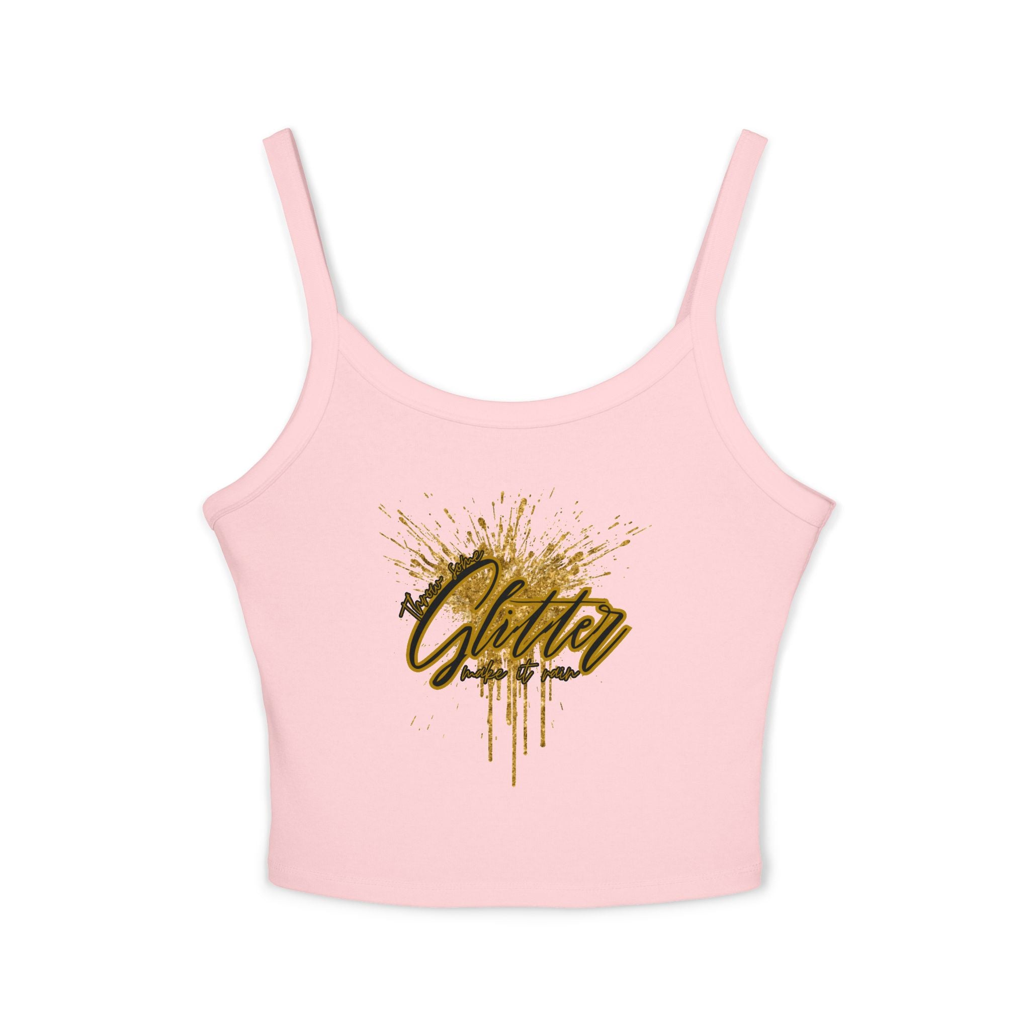 Sparkling Glitter Women's Tank Top, Summer Vibes, Casual Wear, Party Outfit, Gift Idea, Festival Fashion