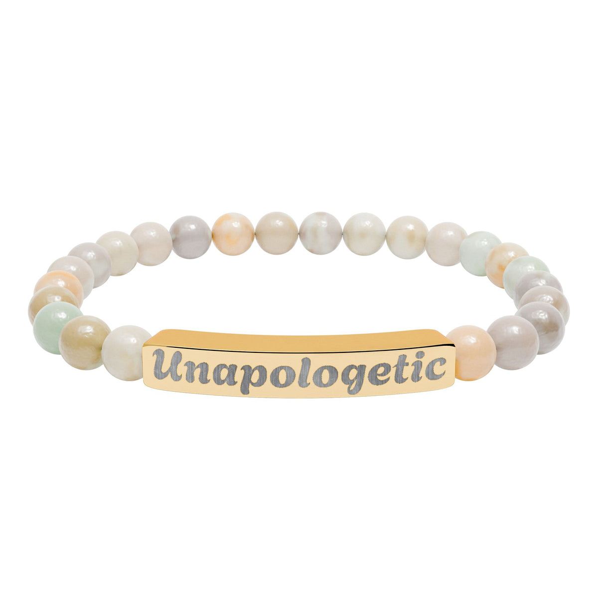 Unapologetic Natural Stone Stretch Bracelet