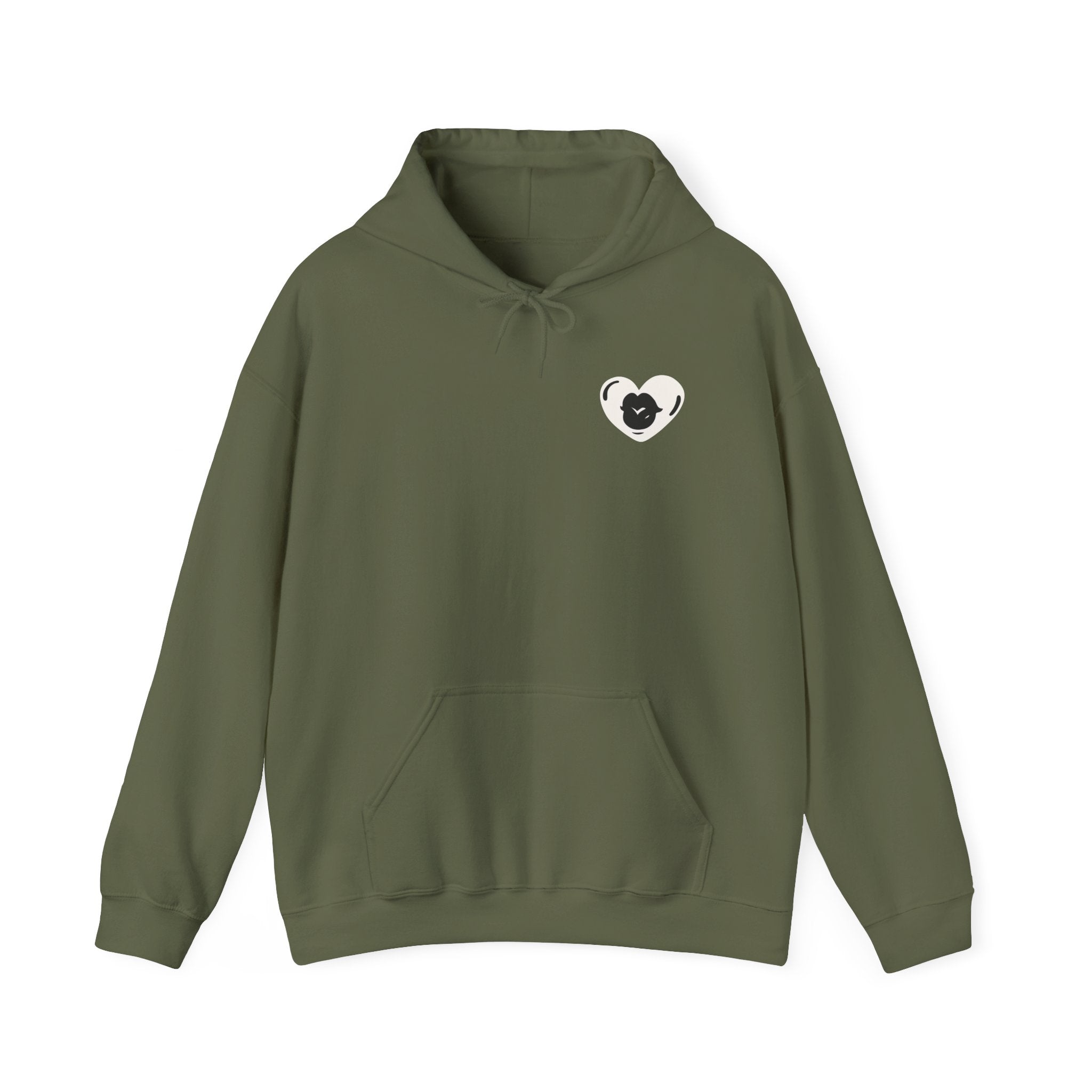 Have the Day you Deserve, Vintage Pin-Up Hoodie — Retro Woman Blowing Kiss Graphic Pullover