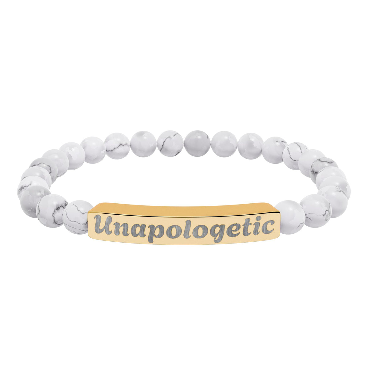 Unapologetic Natural Stone Stretch Bracelet