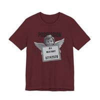 Possession of a Big Ol' Booty Tee – Funny Mugshot Angel Graphic Valentines Shirt