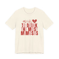 Most Likely to Drink the Most Mimosas Tee — Galentine's Brunch Shirt
