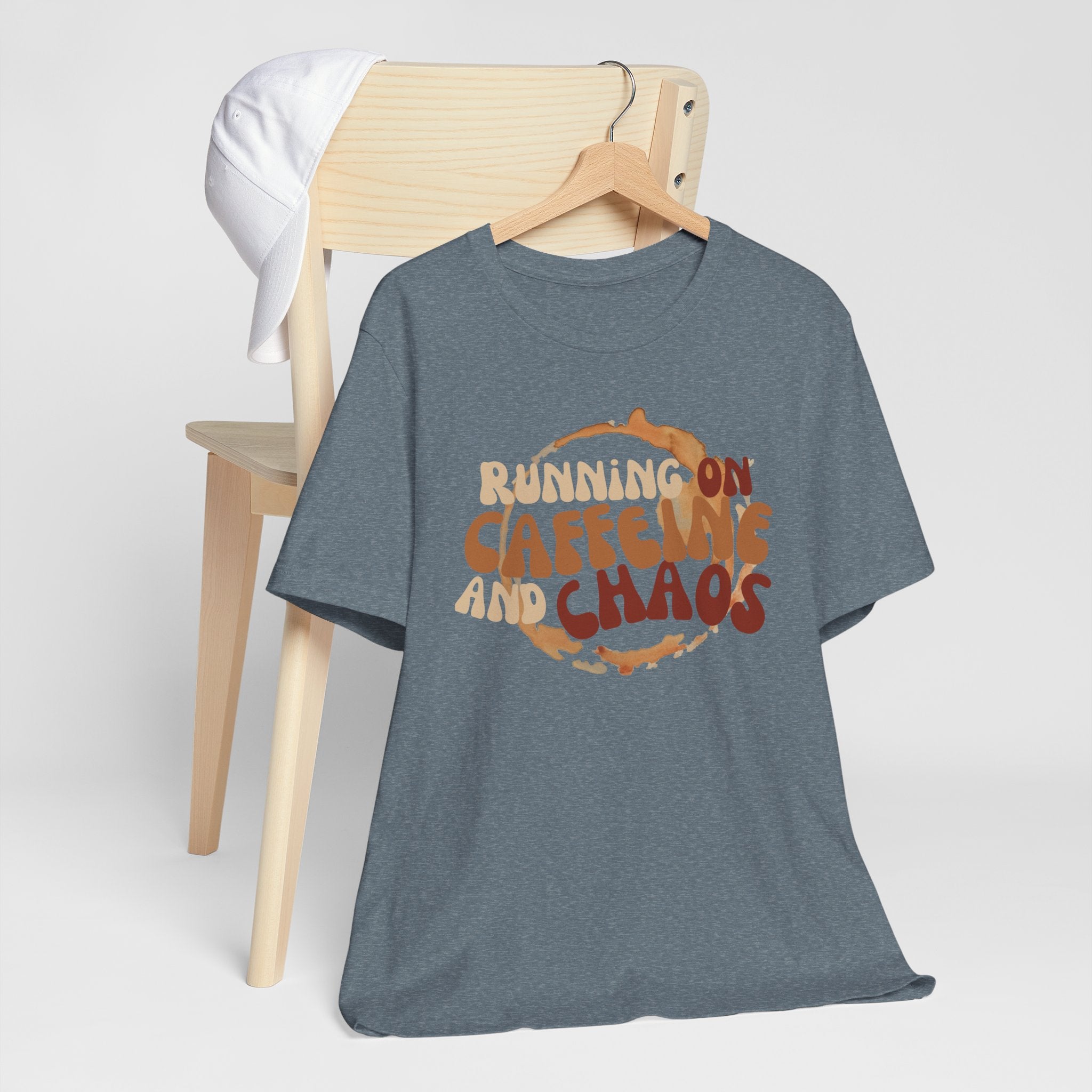 Funny Coffee Lovers Tee, Caffeine Chaos Shirt, Gift for Coffee Addict, Unisex Graphic Tee, Casual Wear, Birthday Present