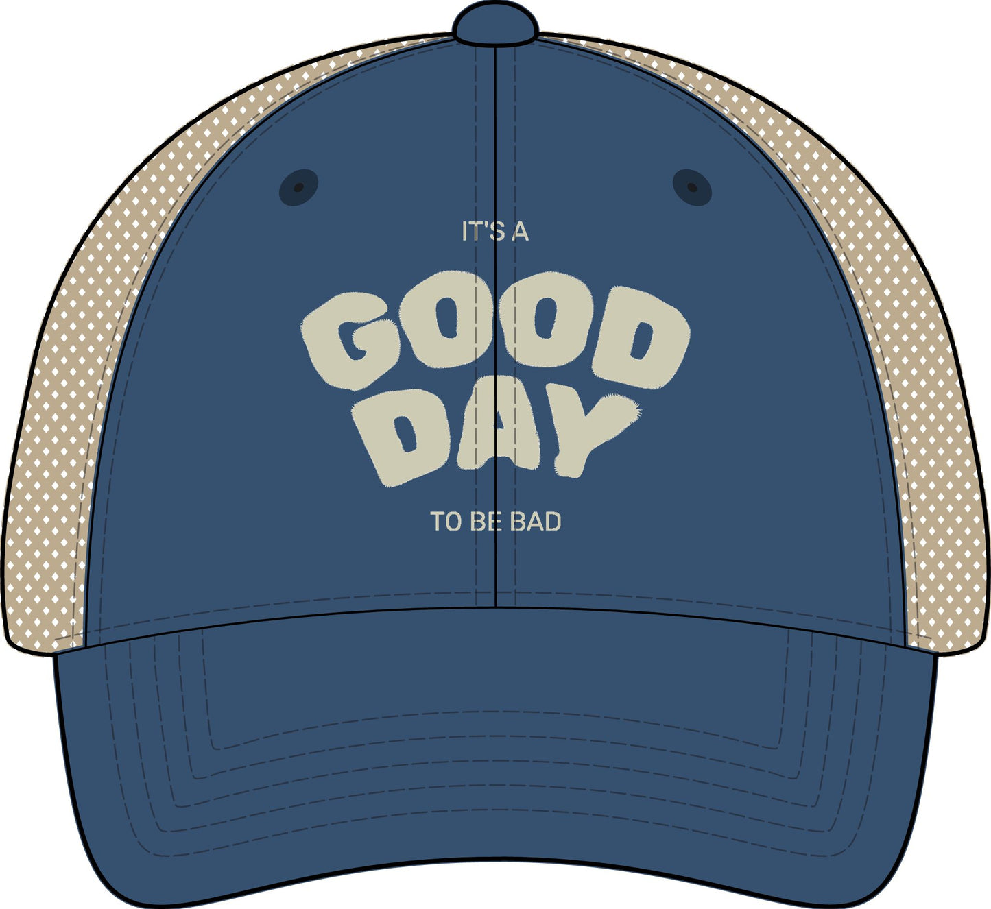 It's a Good Day to be Bad Cap - Women's Washed Mesh-Back Cap