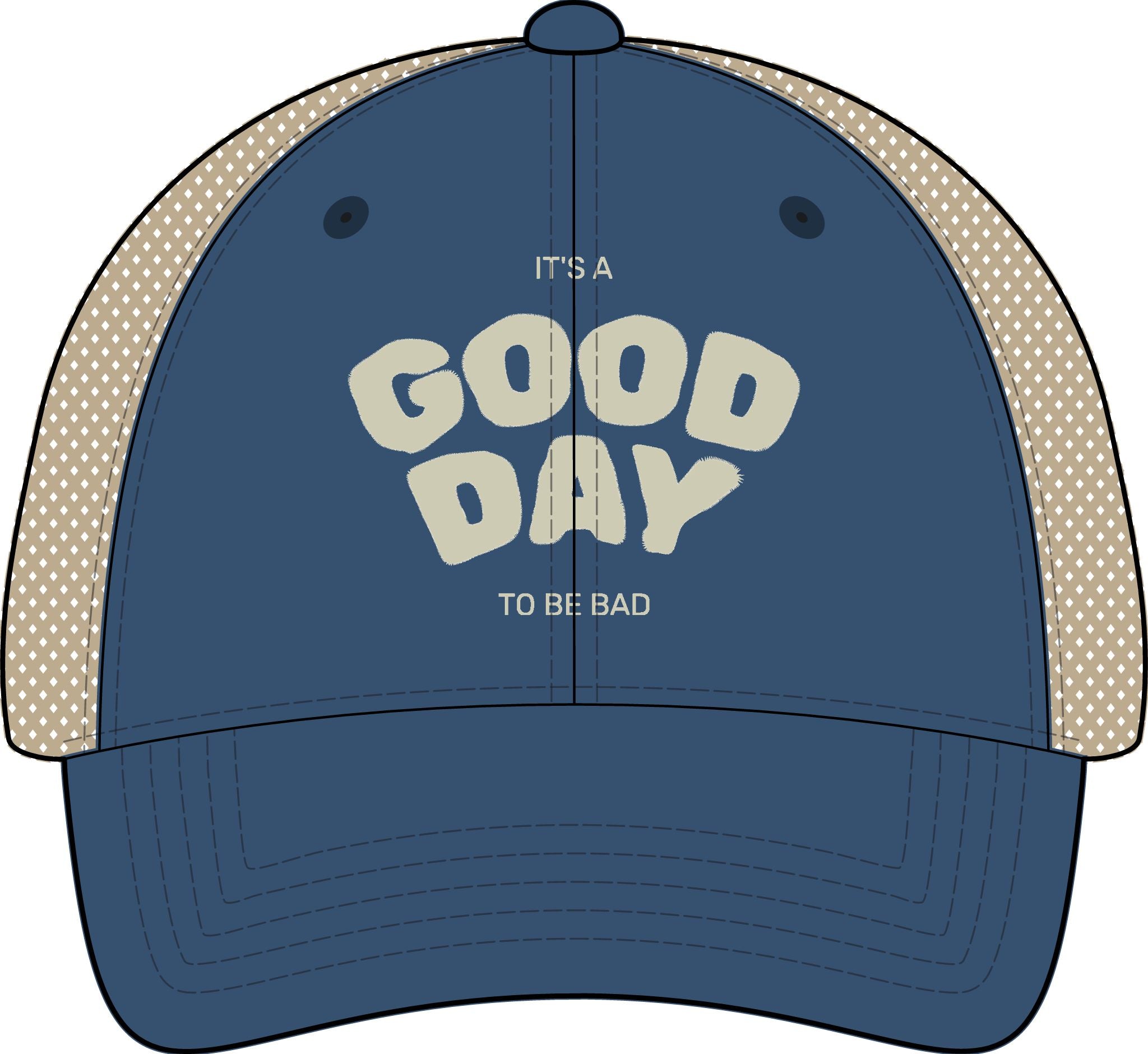 It's a Good Day to be Bad Cap - Women's Washed Mesh-Back Cap