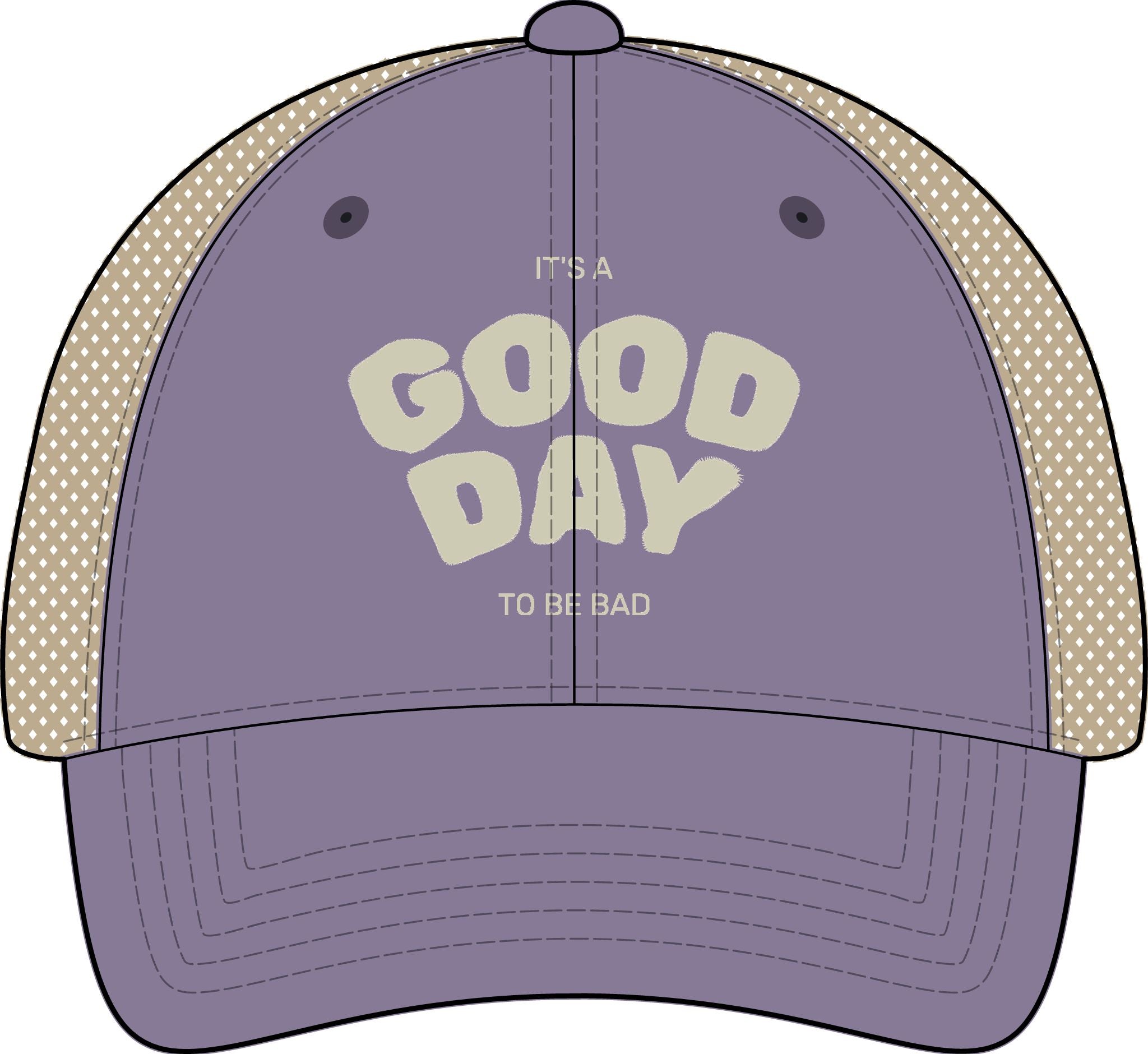 It's a Good Day to be Bad Cap - Women's Washed Mesh-Back Cap