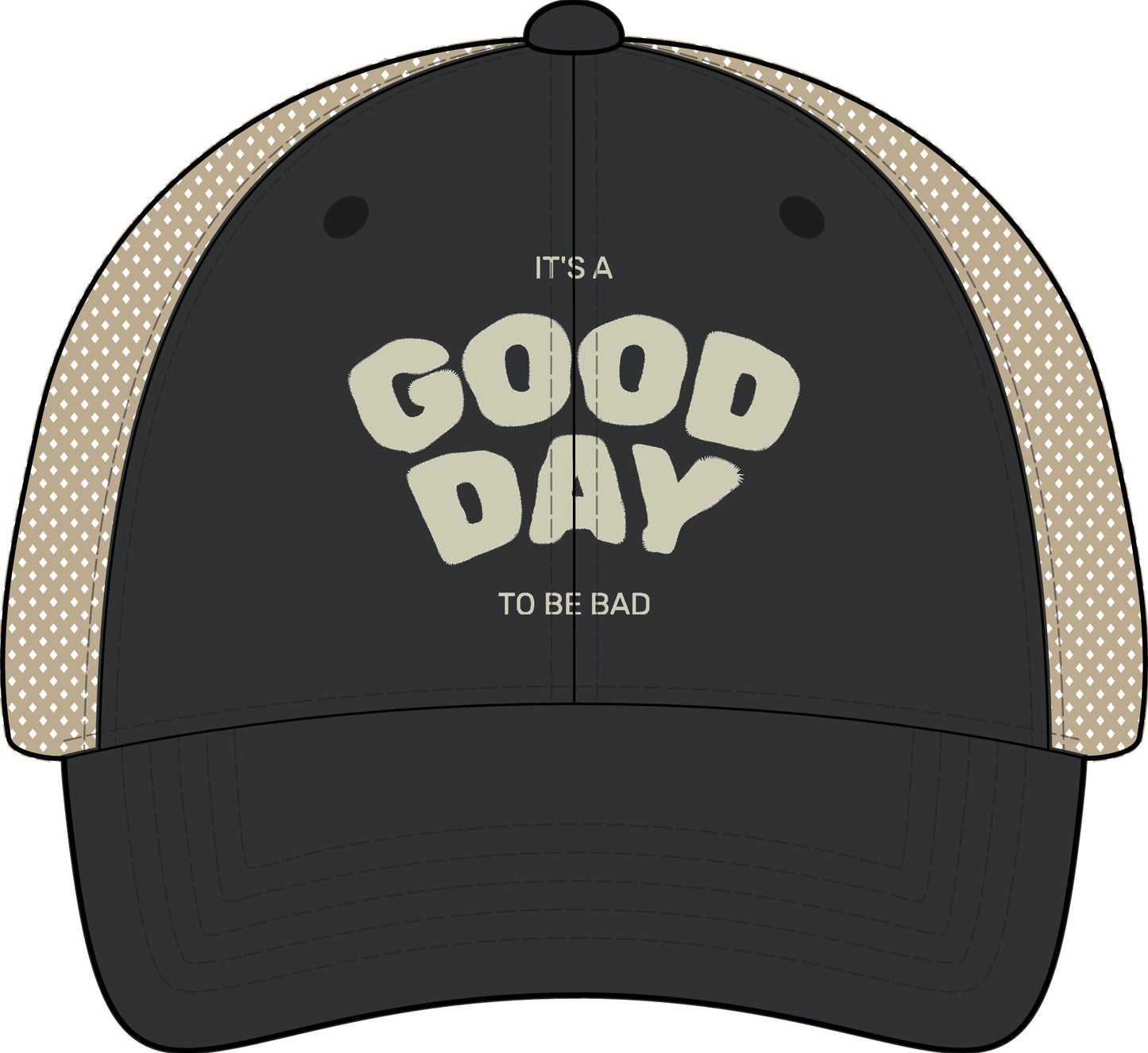 It's a Good Day to be Bad Cap - Women's Washed Mesh-Back Cap
