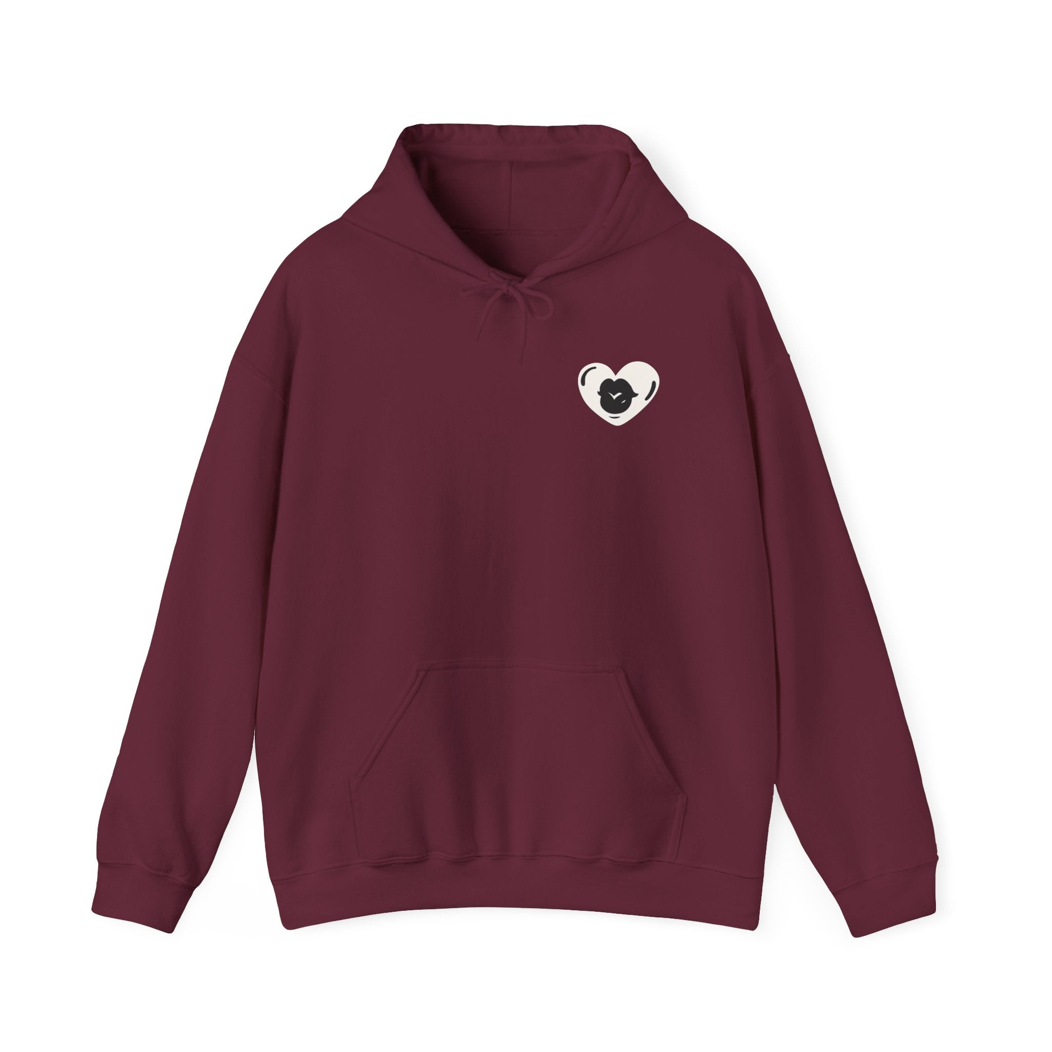 Have the Day you Deserve, Vintage Pin-Up Hoodie — Retro Woman Blowing Kiss Graphic Pullover