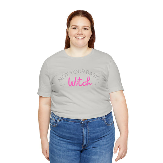 Not Your Basic Witch Tee - Halloween T-Shirt, Gift for Witches, Spooky Season Style, Casual Outfit, Fun Graphic Tee