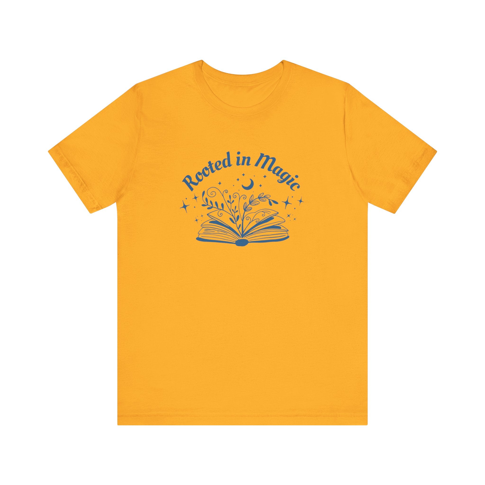 Rooted in Magic Short Sleeve Tee, Ideal for Book Lovers, Spell Binders, and Magic Minds Alike