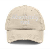 Absolutely Not Embroidered Distressed Hat