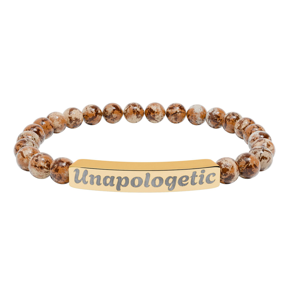 Unapologetic Natural Stone Stretch Bracelet