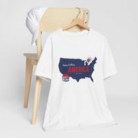 Happy Birthday America Tee, Unisex Jersey T-Shirt, 4th of July Shirt, Patriotic Tee, Americana Apparel, Independence Day Gift
