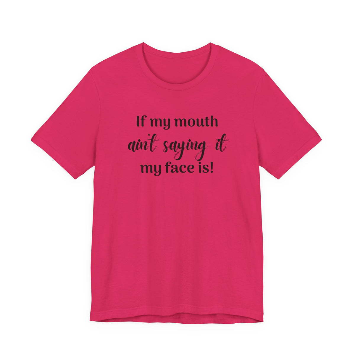 If My Mouth Ain't Saying It My Face Is - tee
