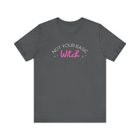 Not Your Basic Witch Tee, Funny Witch Shirt, Unisex Halloween T-Shirt, Gift for Witchy Friends, Spooky Season Apparel, Casual Everyday Wear