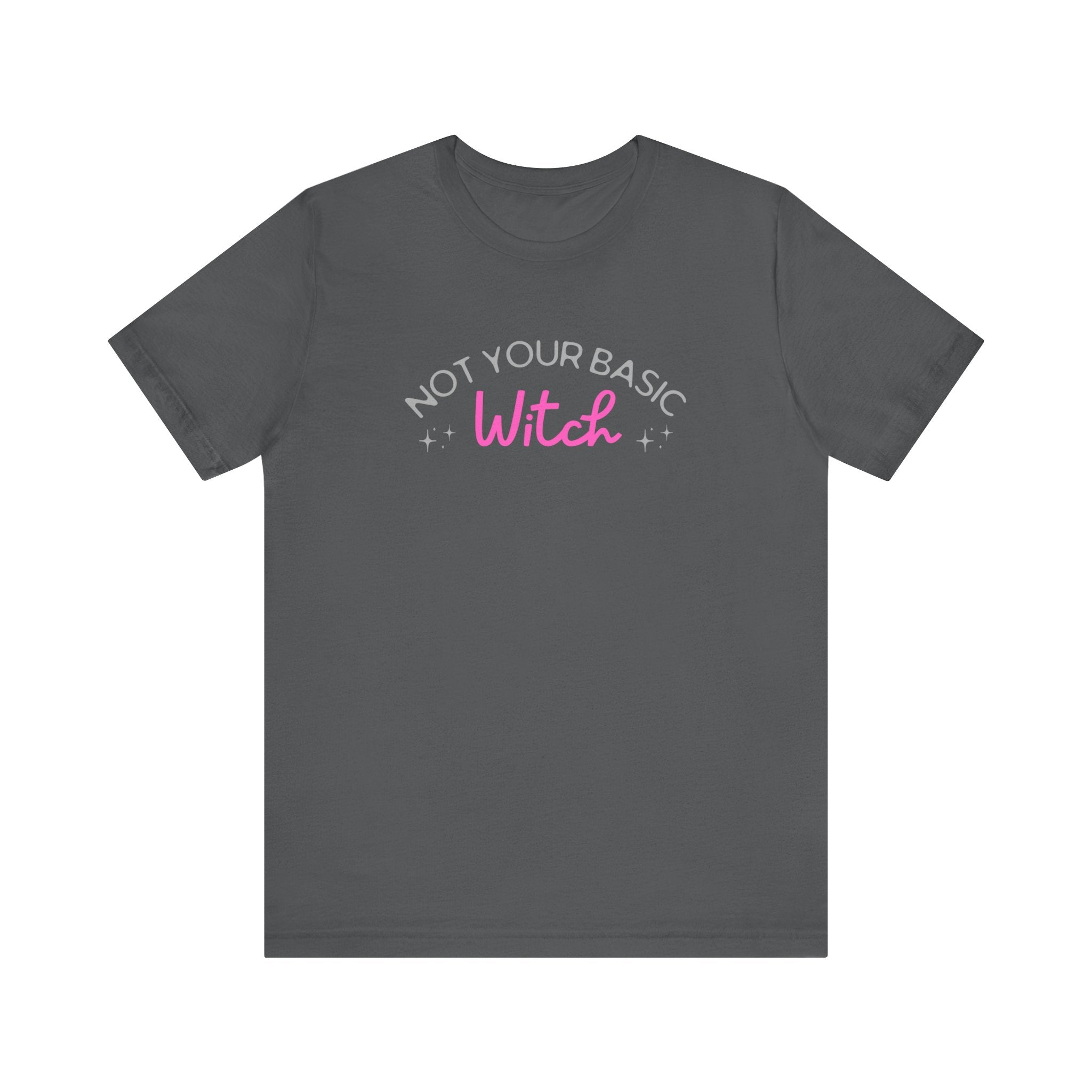 Not Your Basic Witch Tee, Funny Witch Shirt, Unisex Halloween T-Shirt, Gift for Witchy Friends, Spooky Season Apparel, Casual Everyday Wear