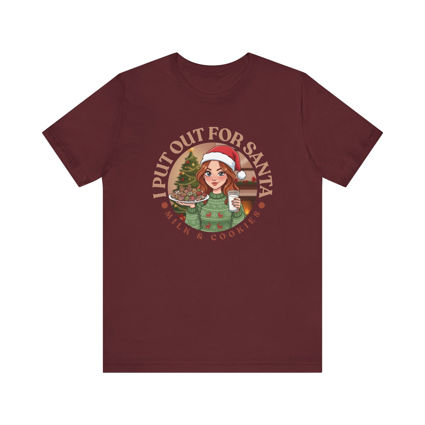 Santa's Milk & Cookies Unisex Jersey Tee v3