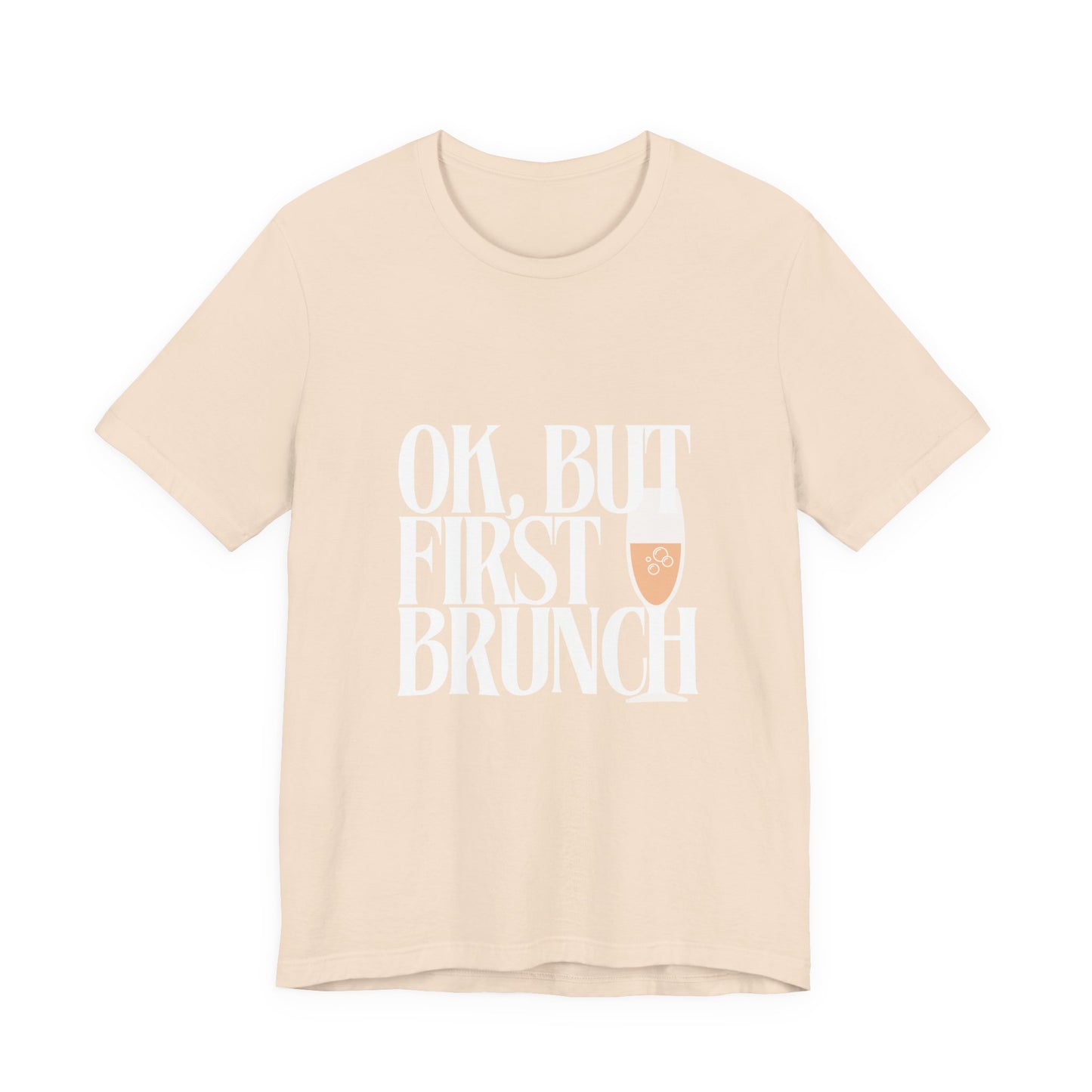 But First, Brunch - Graphic Tee Featuring a glass of Bubbly