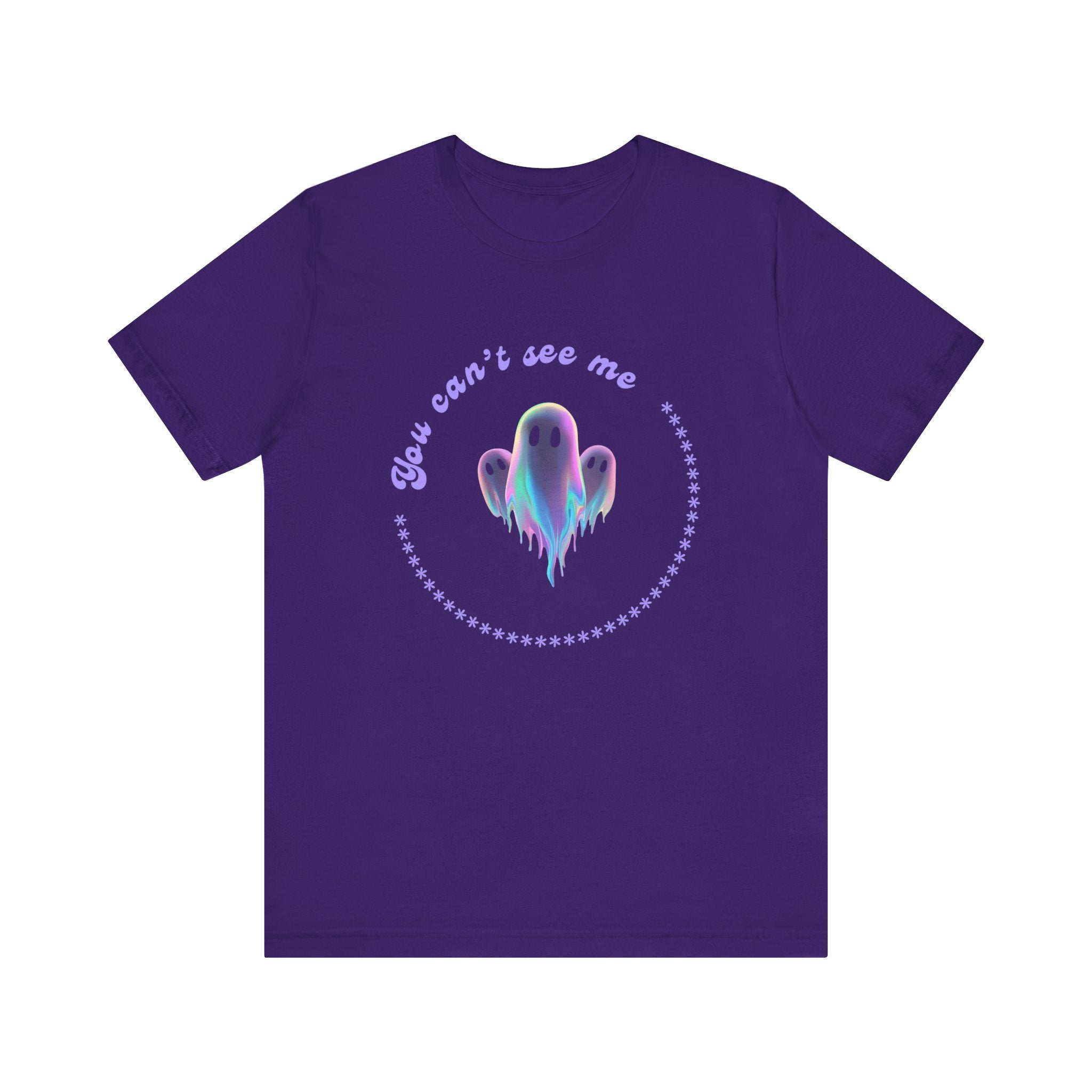 Ghost-Themed Tee - "You Can't See Me" - Fun Halloween Shirt, Casual Wear, Gift for Ghost Lovers, Everyday Comfort