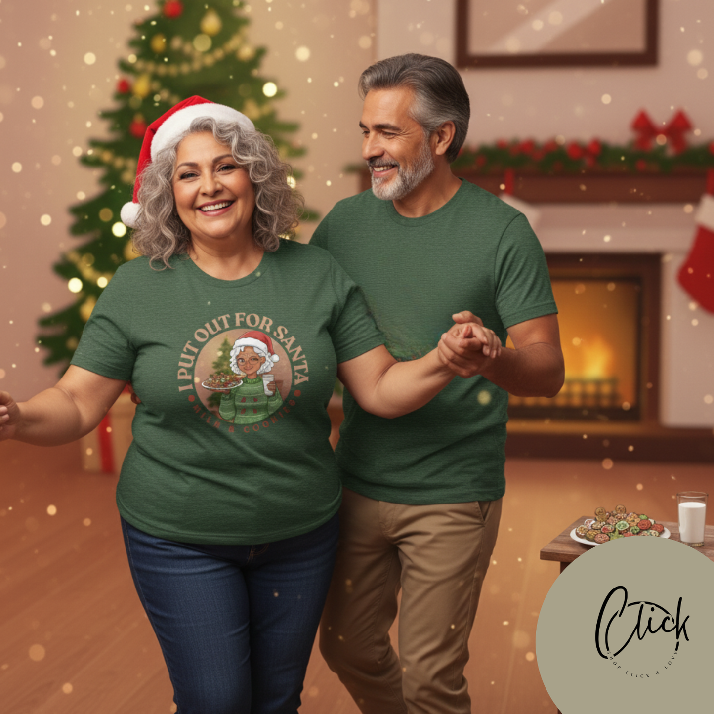 Christmas Humor Tee - 'I Put Out for Santa' Short Sleeve Unisex Shirt V4