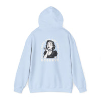 Have the Day you Deserve, Vintage Pin-Up Hoodie — Retro Woman Blowing Kiss Graphic Pullover