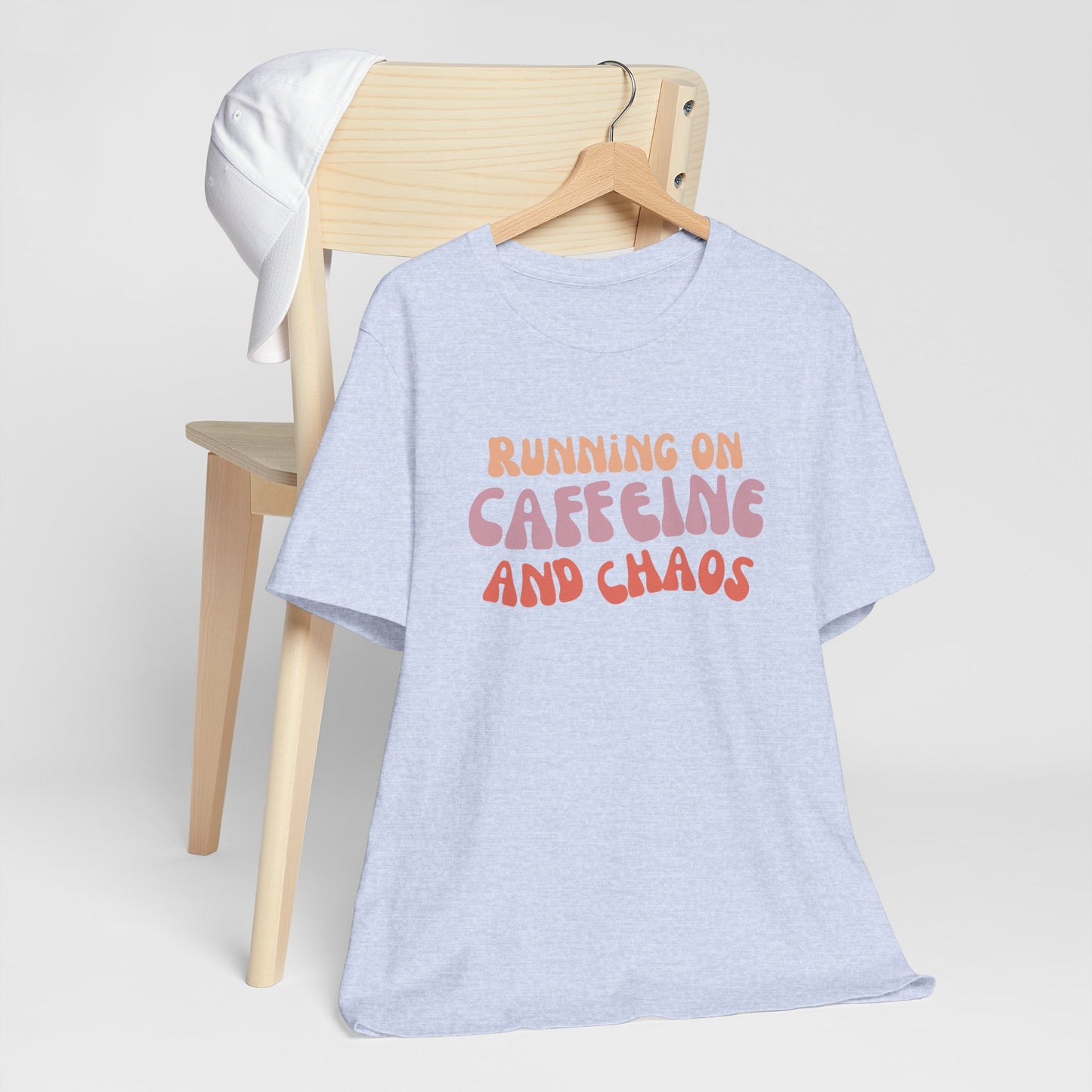 Funny Coffee Lovers Tee, Caffeine Chaos Shirt, Gift for Coffee Addict, Unisex Graphic Tee, Casual Wear, Birthday Present