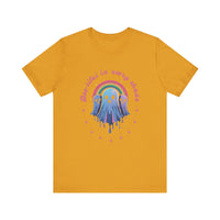 Bootiful in Every Color - Vibrant Rainbow Ghost Tee - Fun Casual T-shirt, Ghost Lovers Apparel, LGBTQ+ Pride Shirt, Halloween Costume Top, Colorful Graphic Tee