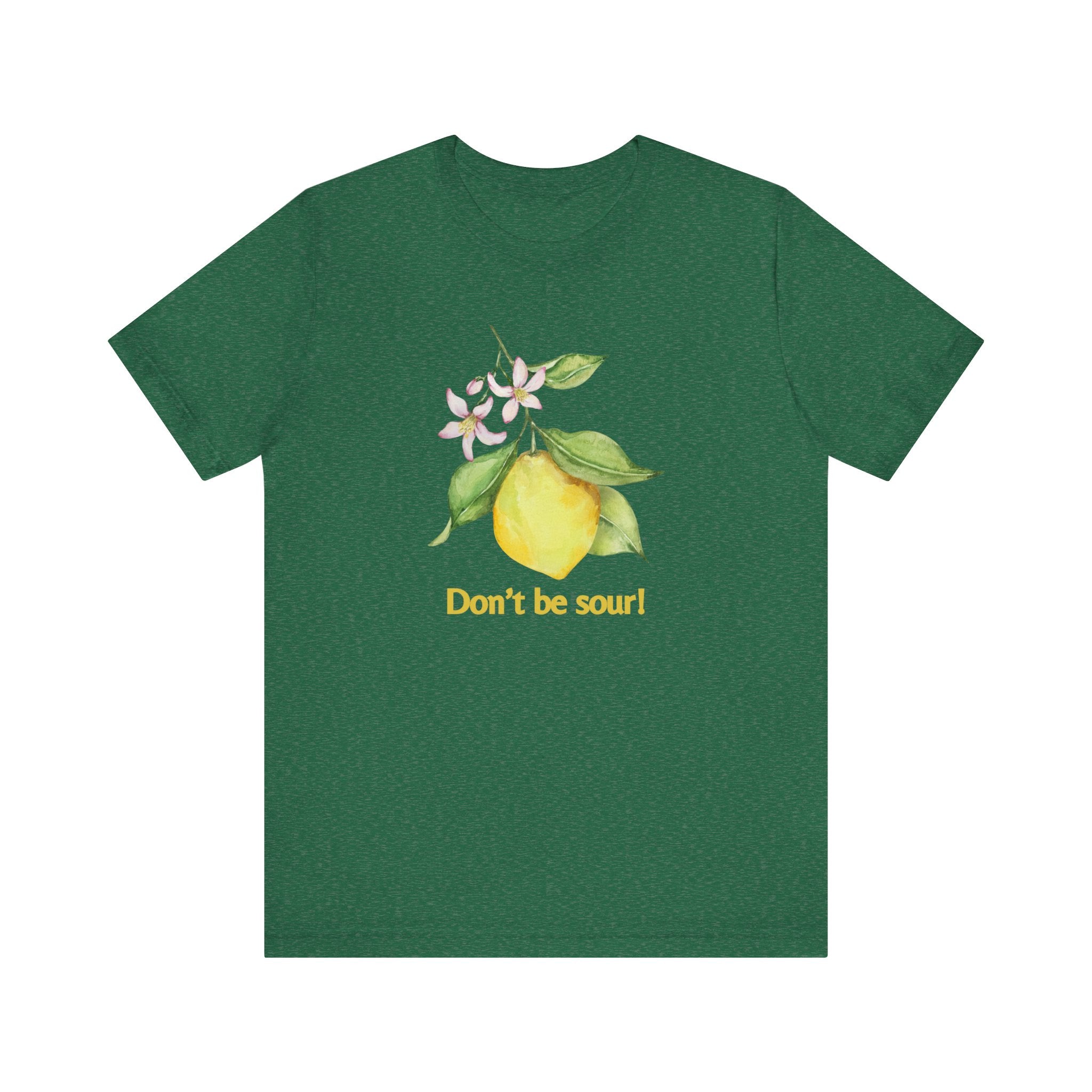 Lemon Vibes T-Shirt, Funny Tee, Gift for Friends, Summer Clothing, Citrus Lover Shirt, Don't Be Sour Tee, Quirky Humor Apparel