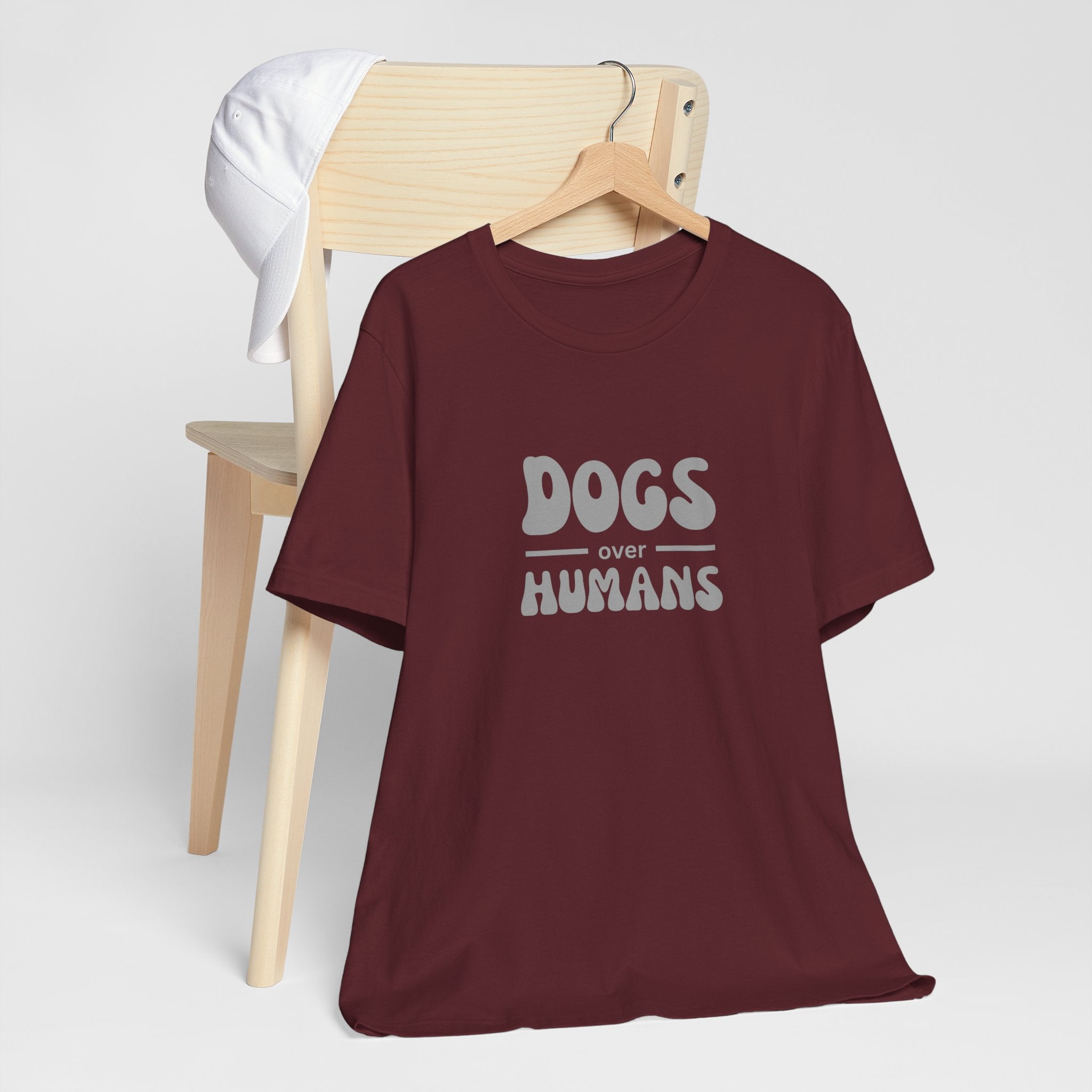Dogs Over Humans Unisex T-Shirt - Perfect for Dog Lovers, Casual Wear, Gifts, Pet Lovers, Everyday Comfort