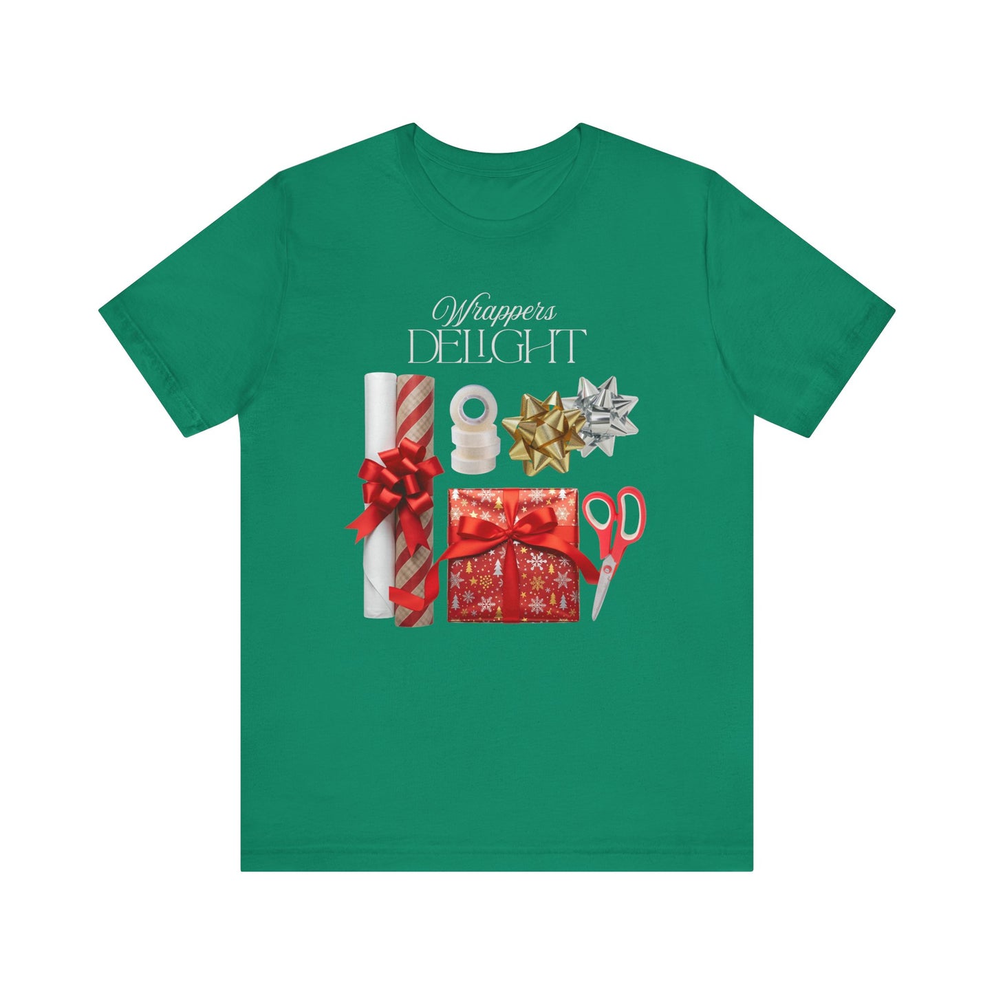 Wrappers Delight, Festive Gift Wrap Tee, Holiday Gift Shirt, Christmas Apparel, Holiday T-Shirt, Seasonal Celebration Wear, Merry Christmas Tee