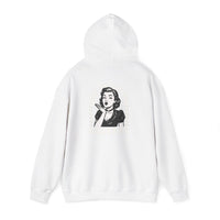 Have the Day you Deserve, Vintage Pin-Up Hoodie — Retro Woman Blowing Kiss Graphic Pullover
