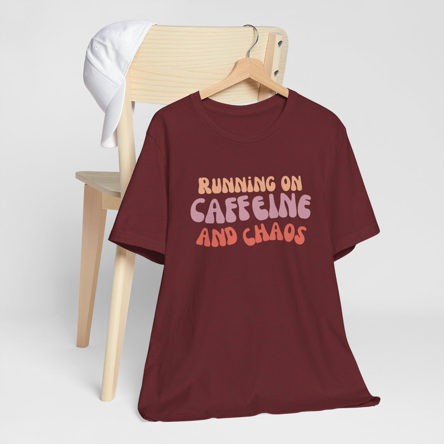 Funny Coffee Lovers Tee, Caffeine Chaos Shirt, Gift for Coffee Addict, Unisex Graphic Tee, Casual Wear, Birthday Present