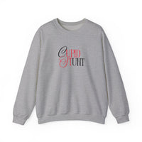 Cupid Stunt Crewneck Sweatshirt — Funny Valentine's Day Graphic Crewneck