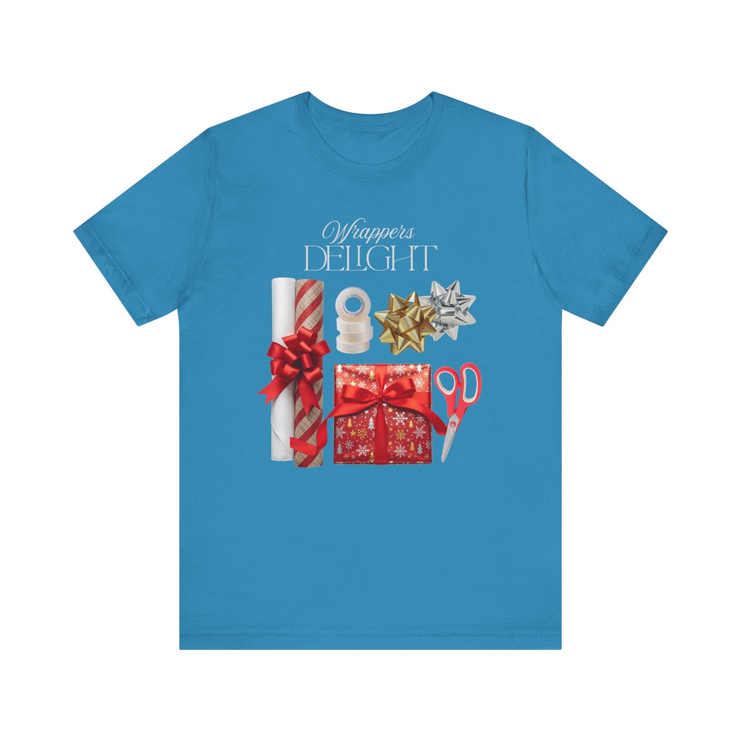 Wrappers Delight, Festive Gift Wrap Tee, Holiday Gift Shirt, Christmas Apparel, Holiday T-Shirt, Seasonal Celebration Wear, Merry Christmas Tee