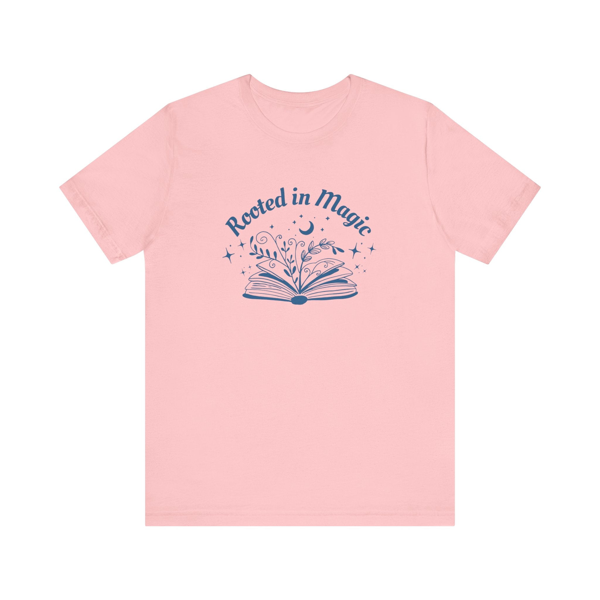 Rooted in Magic Short Sleeve Tee, Ideal for Book Lovers, Spell Binders, and Magic Minds Alike