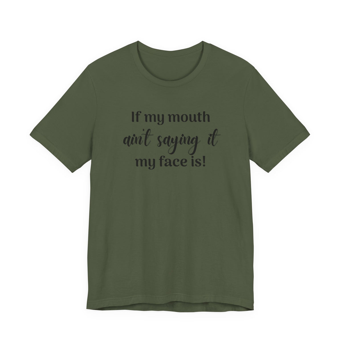 If My Mouth Ain't Saying It My Face Is - tee