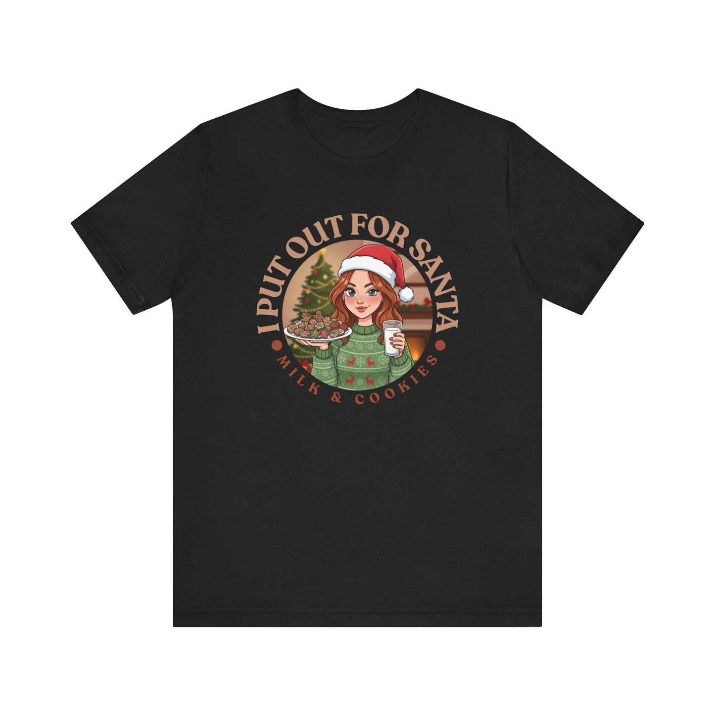 Santa's Milk & Cookies Unisex Jersey Tee v3