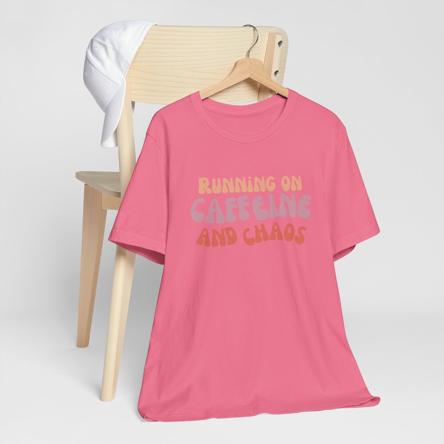 Funny Coffee Lovers Tee, Caffeine Chaos Shirt, Gift for Coffee Addict, Unisex Graphic Tee, Casual Wear, Birthday Present