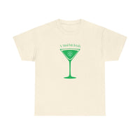 St. Patrick's Day Martini Tee — Irish Green Cocktail Graphic Shirt