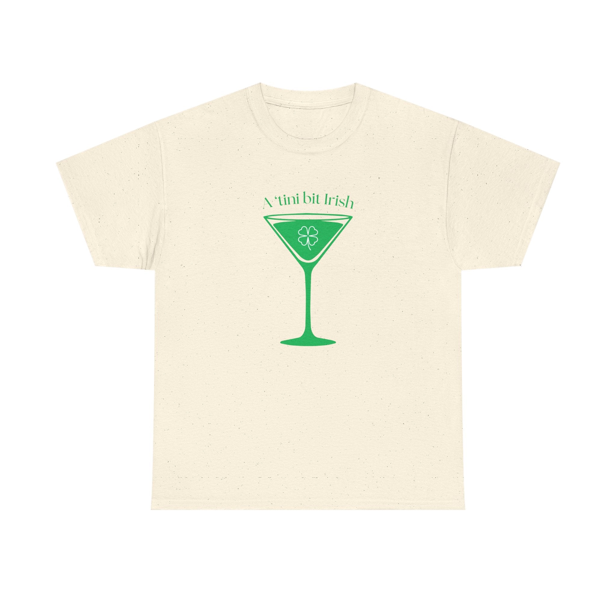 St. Patrick's Day Martini Tee — Irish Green Cocktail Graphic Shirt