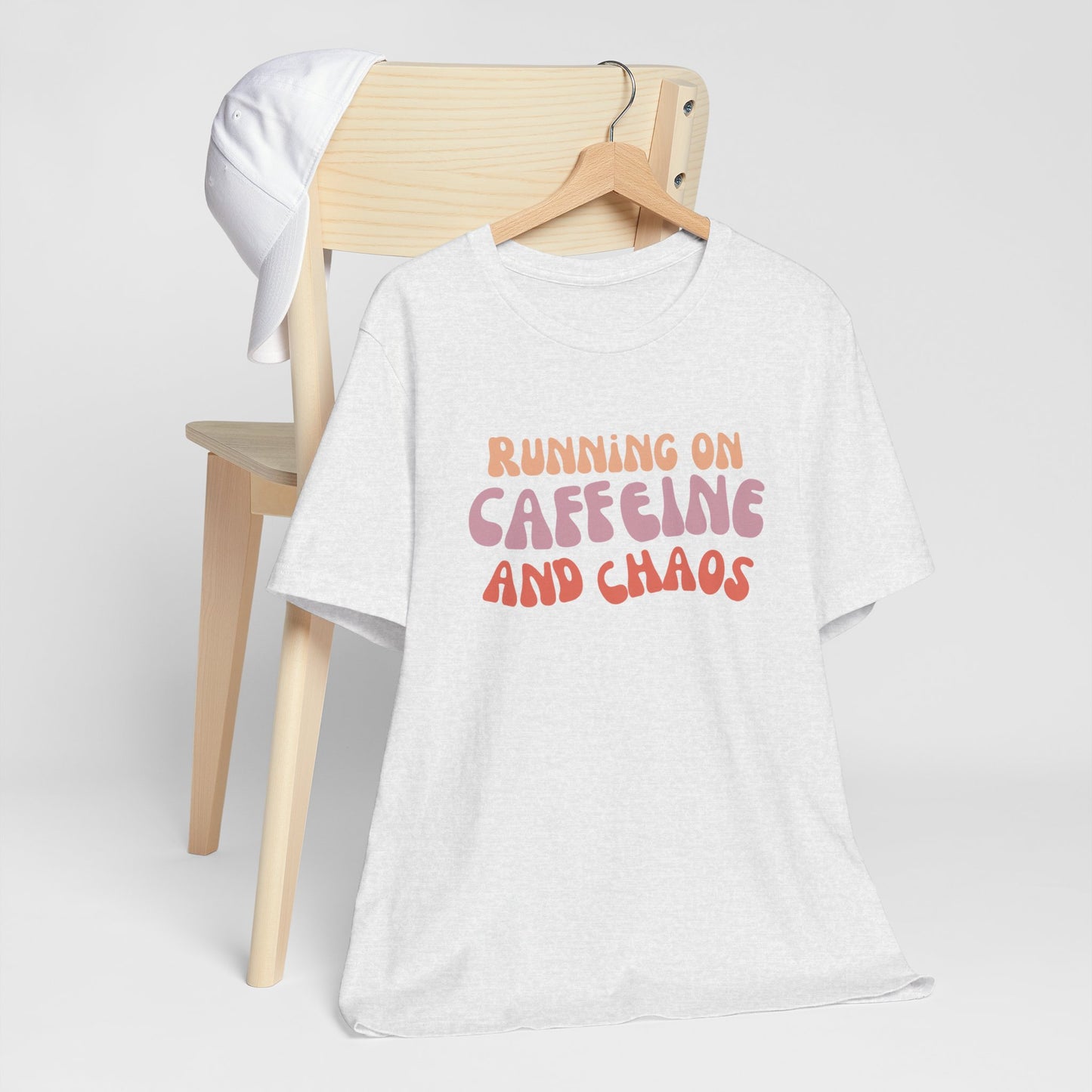 Funny Coffee Lovers Tee, Caffeine Chaos Shirt, Gift for Coffee Addict, Unisex Graphic Tee, Casual Wear, Birthday Present